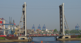 Reparatur Rethe Hubbrücke in Hamburg